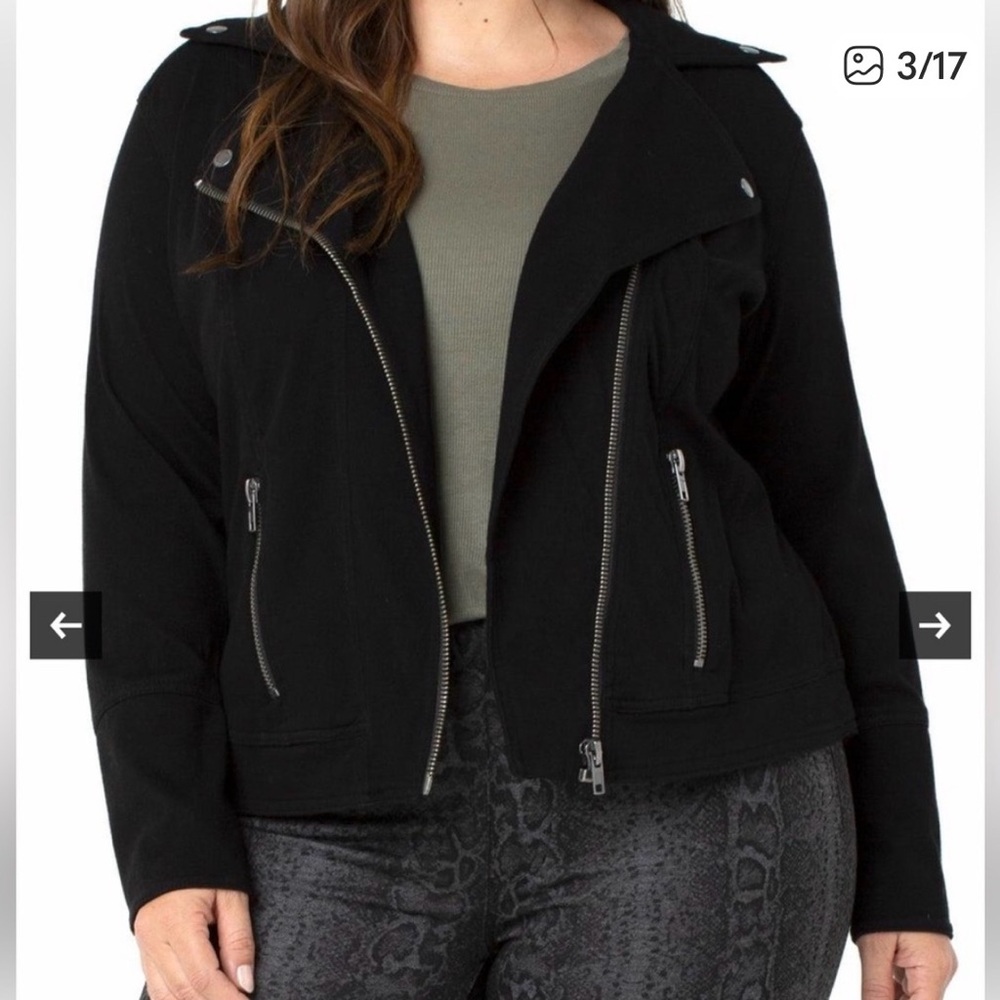 LIVERPOOL MOTO JACKET BLACK SMALL #72 - Picture 6 of 7